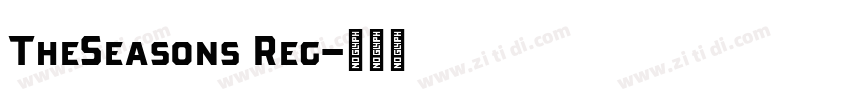 TheSeasons Reg字体转换